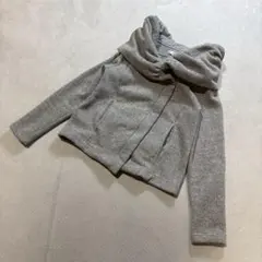 美品・早い者勝ち✨ レルビエ ジップアップフードジャケット フリーサイズ グレーのサムネイル