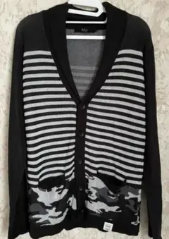 AZUL ボーダー柄カーディガン