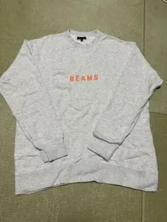 BEAMS クルーネック スウェット ナチュラルXL