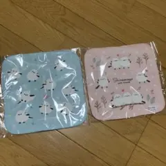 シマエナガ　タオルハンカチ 2枚セット