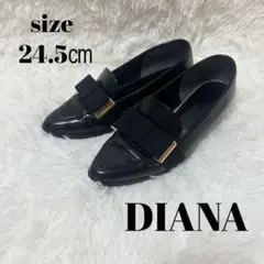 DIANA/ダイアナ】美品 グリッター スリッポンオペラ シューズ 22