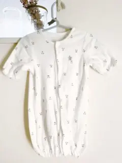 ベビー　50〜60㎝　さくらんぼ柄2wayオール
