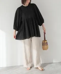 夏物★美品★ジャーナルスタンダード ボリュームスリーブブラウス 定価14300円