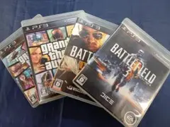 PS3ソフト　4本セット（バトルフィールド／グランド・セフト・オート）