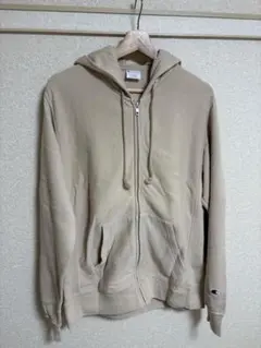 チャンピオン　リバースウィーブ　ジップパーカー　ベージュ　XL