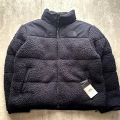 ノースフェイス シェルパ ヌプシ ボア グースダウンジャケット 紺 XLサイズ