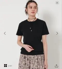 BEAUTY AND YOUTH コットン天竺Tシャツ