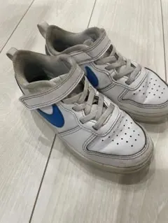 Nike ホワイト/ブルー スニーカー ベルクロ付き