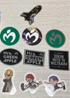 Mrs. GREEN APPLE◆ゼンジンフレークステッカー 10枚セット