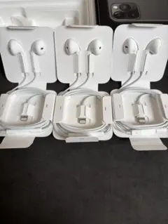 【未使用】【純正品】Apple ライトニング　イヤホン3個セット