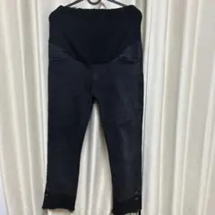 2 セット　ブラックマタニティパンツ ウエストゴム