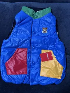 ミキハウス　カラフルリバーシブルダウンベスト 120cm