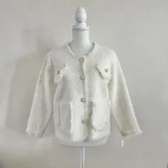 【新品】【SALE】ツイード調ニットジャケット　在庫限り