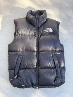 ノースフェイスダウンベストXSブラック