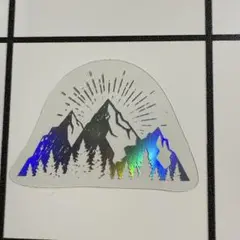 ホログラフィック山シール