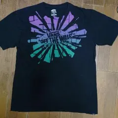 バンズVANS海外限定OFF THE WALLロ半袖ゴTシャツXLブラック中古品