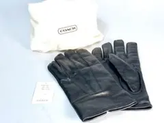 【羊革手袋】美品COACH Mサイズ 横幅11cm縦幅23cm中指の長さ8cm