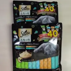 Sheba とろ〜り とりささみ＆チーズ味セレクション 40本入り 2袋のサムネイル
