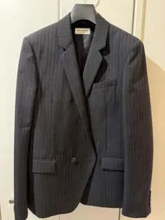 SAINT LAURENT ブラック ストライプ テーラードジャケットのサムネイル