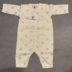 PETIT BATEAU ハート柄ロンパース 3M