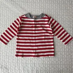 ミキハウス　長袖ボーダーTシャツ　80cm