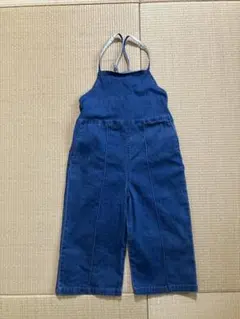 petit main*デニムサロペット 100