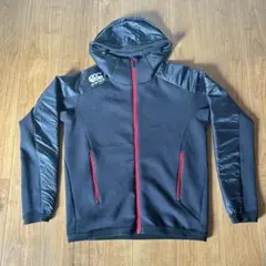 カンタベリー　RUGBY +ラグビープラス　ジップパーカー　ブラック　L