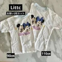 ミッキー ミニー Tシャツ 110㎝90㎝2枚セット Littc リトシー