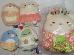 すみっコぐらし てのりぬいぐるみ かわうそ ぺんぎん ねこ とかげ(本物)