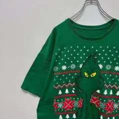 古着 ドクタースース グリンチ Tシャツ Xmas ビッグサイズ グリーン 緑