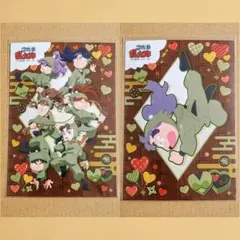 【2枚セット】忍たま乱太郎　ブロマイド　三年生集合　三反田数馬