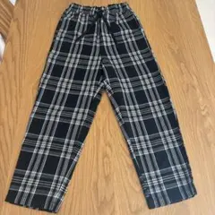 LOVETOXIC 140センチ　チェック柄ロングパンツ