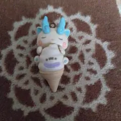 妖怪ウォッチ　コマさんウィスパー ソフトクリーム キーホルダー