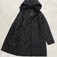 ✨極美品✨ラベンハム キルティングコート フード付 英国製 コーデュロイ ロング