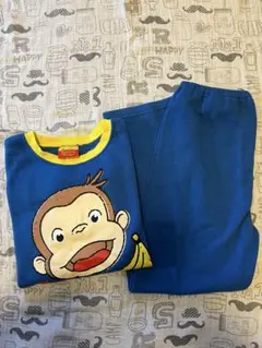 Curious George パジャマセット 青