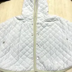 oggi..様専用 アイボリー キルティング フード付きポンチョ - メルカリ