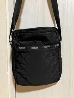 レスポートサック ショルダー　黒　キルティング