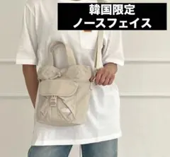 韓国限定　ノースフェイス　ショルダー　BREEZE バケットバック　2way 白