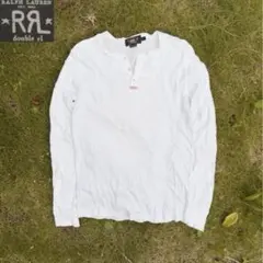 超希少モデル RRL 長袖 リブ ヘンリーネック henley ボタンのサムネイル