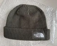 THE NORTH FACE ニット帽 ワンサイズ オリーブ カーキ 裏地つき
