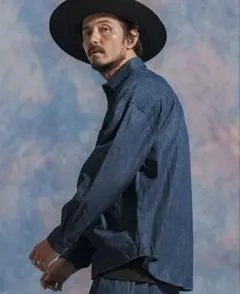 デニムシャツ プルオーバー