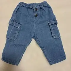 キムラタン　ノウズ　七分丈　パンツ　ブルー　デニム　90
