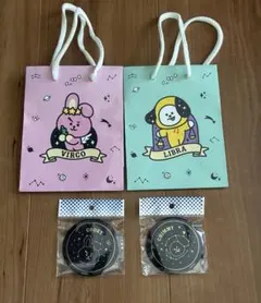 BT21 缶バッジ付ミニ手提げ袋 CHIMMY COOKY セット