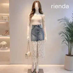 rienda デニムスカート レースコンビジャスト 姉ギャル ageha Y2Kのサムネイル