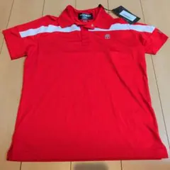 HYDROGEN GOLF ポロシャツ レッド ホワイト メンズ S