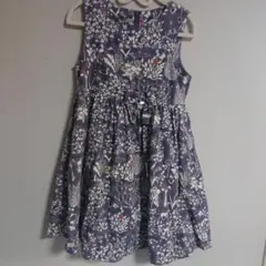 タルティーヌショコラ コーデュロイワンピース ペーズリー 130