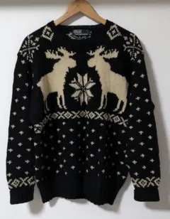 RalphLauren ラルフローレンウールセーター M ハンドニット