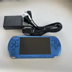 ジャンク品‼︎ SONY PSP 本体 3000 ブルー　ACアダプター付