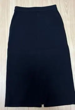 UNIQLO デニムジャージーナロースカート　ブラック　M