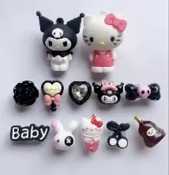 ハローキティ・マイメロディ 12個セット　サンダルアクセサリー